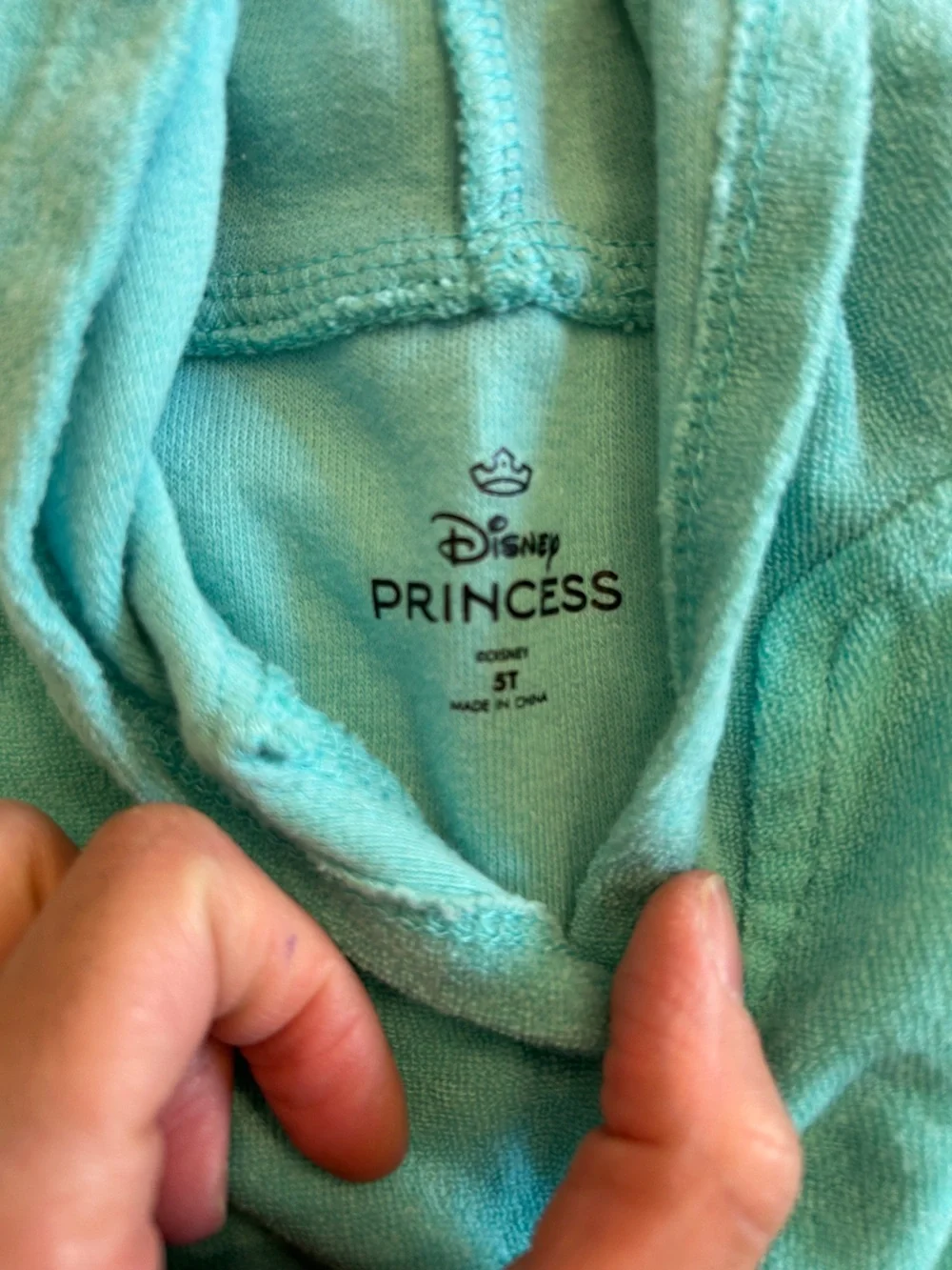 Disney Turquoise Hooded Ariel & Flounder Terry Dress